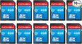 SD Card 4GB, 10 Packs Class 4 4GB Flash Memory Card MLC Standard Secure Digital by READYXIO