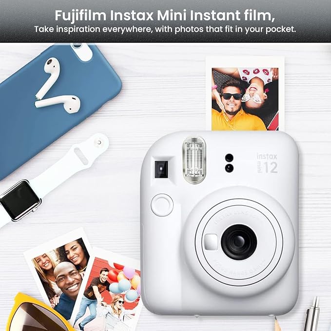 Fujifilm Instant Mini 12 Camera + Accessory Bundle & Custom Case + Fuji Instant - Image 7