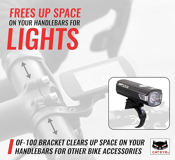 CATEYE OF-100 Out Front Bike Computer Bracket – Bolt-on Mount, Positions - Image 6
