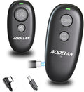 Upgraded USB-C Rechargeable Wireless Camera Remote Control Shutter Release by AODELAN