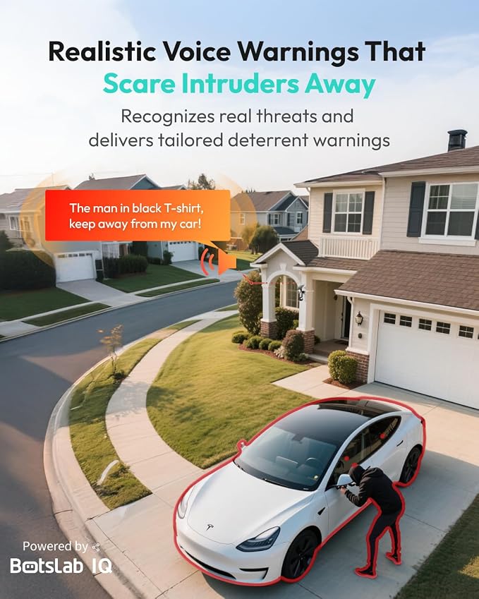 BOTSLAB 4K Security Cameras Wireless Outdoor, No Subscription, 4 Cam-Kit - Image 9