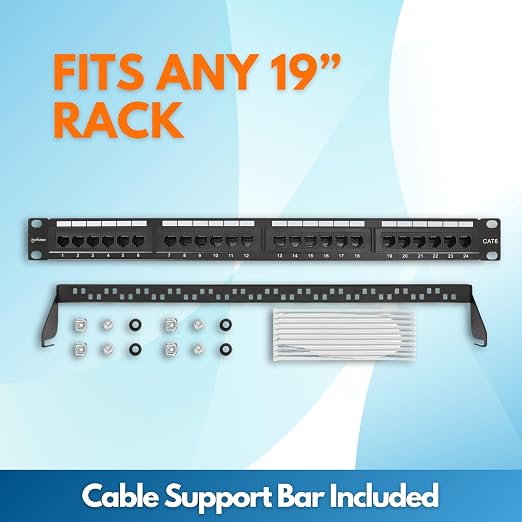 MANHATTAN 24-Port Network Patch Panel Cat-6 – 1U UL Listed - Image 5