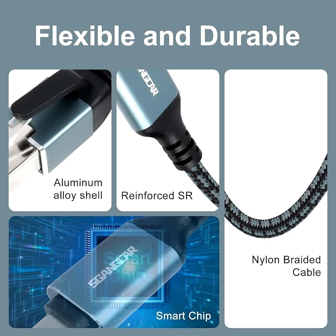 USB C to Ethernet Cable, 50 Feet Type C to Gigabit Ethernet Cable, USB C to - Image 4