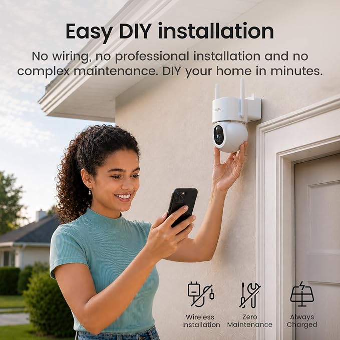 aosu SolarCam D1 Max 4-Cam Kit, 4K Solar Security Cameras Wireless Outdoor - Image 9