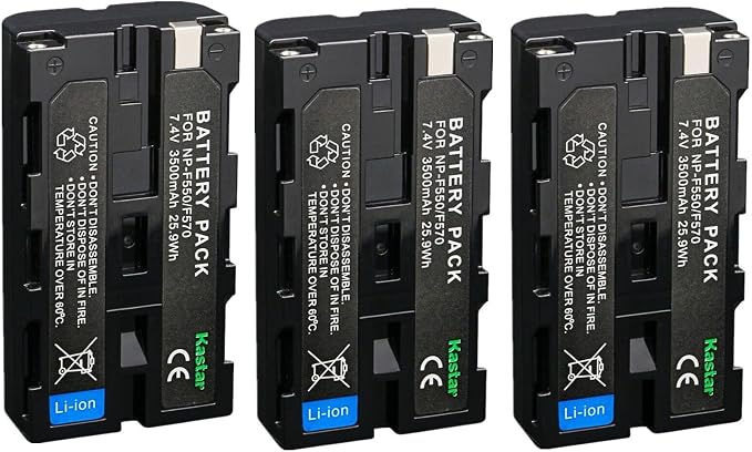 Kastar NP-F580 Battery 7.4V 3500mAh Replacement by Kastar