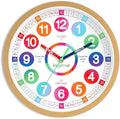 Roymnie Wall Clock Battery Operated Silent Non Ticking Teaching Time Analog by Unknown