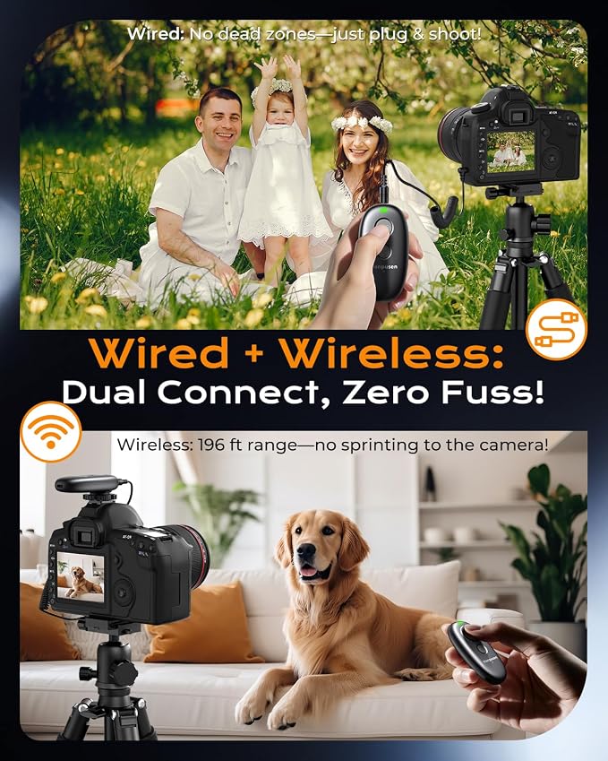 for Panasonic LUMIX Camera Rechargeable Remote Shutter Release - Image 2