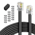 moeverEX Phone Extension Cord 25 Ft, Telephone Cable by moeverEx