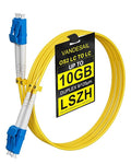 OS2 Single Mode LC to LC Fiber Patch Cable 10m / 30FT, Individually Tested by VANDESAIL