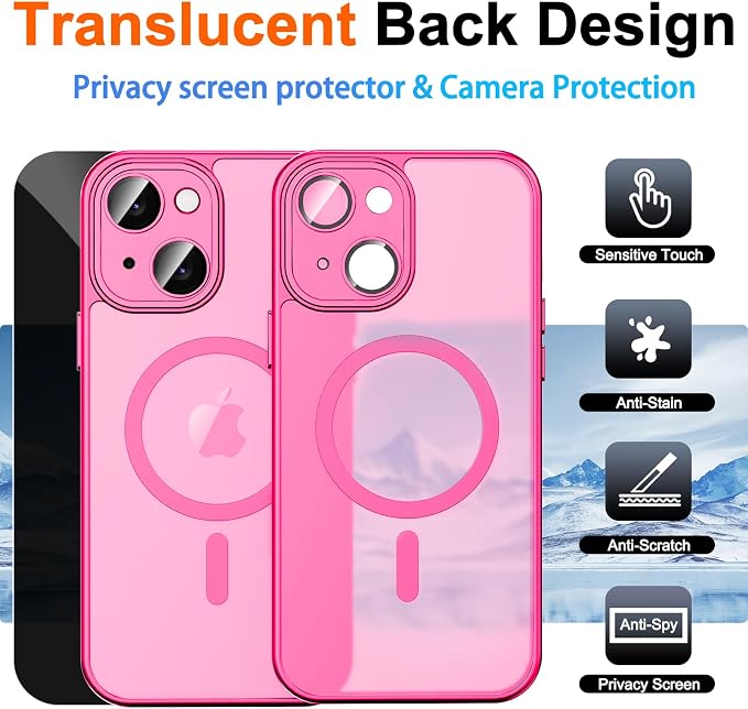 for iPhone 14 Plus Case with Privacy Screen Protector and Camera Protection - Image 2