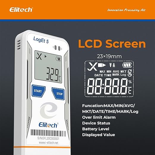 Elitech Bluetooth Temperature Data Logger FDA Standards, - Image 8