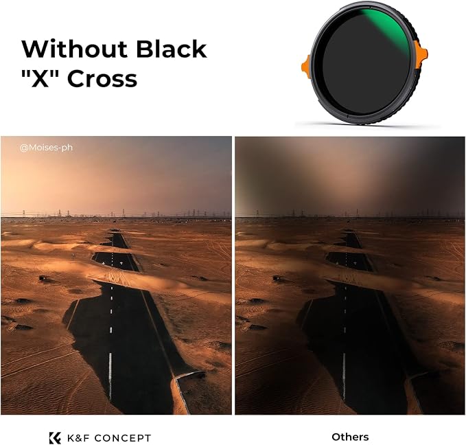 K&F CONCEPT 46mm ND4-64 ND Lens Filter Variable & CPL Polarizers Filter 2-in-1 - Image 3