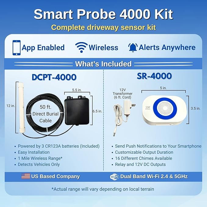 Dakota Alert Smart Probe 4000 Driveway Alarm – Vehicle Detection Sensor - Image 4