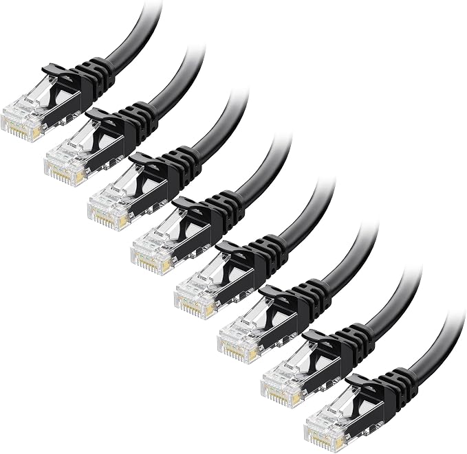 Cable Matters 1Gbps 8-Pack Snagless Cat 5e Ethernet Cable - 5ft by CableMatters