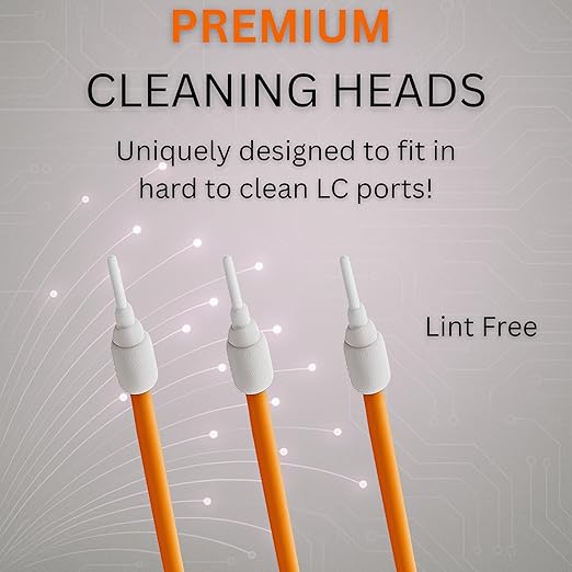Fiber Optic Cleaning Swabs, 100 Pack LC 1.25mm Lint Free Anti-Static Cleaning - Image 3