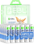 EBL AA Lithium Batteries 24 Pack, 3000mAh 1.5V Double A Battery, Long-Lasting by EBL