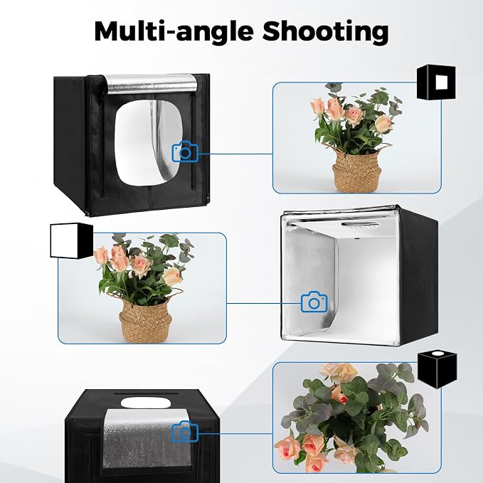 Photo Light Box, Portable 12/16/20/24/32 Photo Studio Light Box, Shooting Tent - Image 3