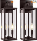 BesLowe 18” Upgraded Motion Sensor Outdoor Wall Lights, Dusk to Dawn Porch by BringYouBrightFuture
