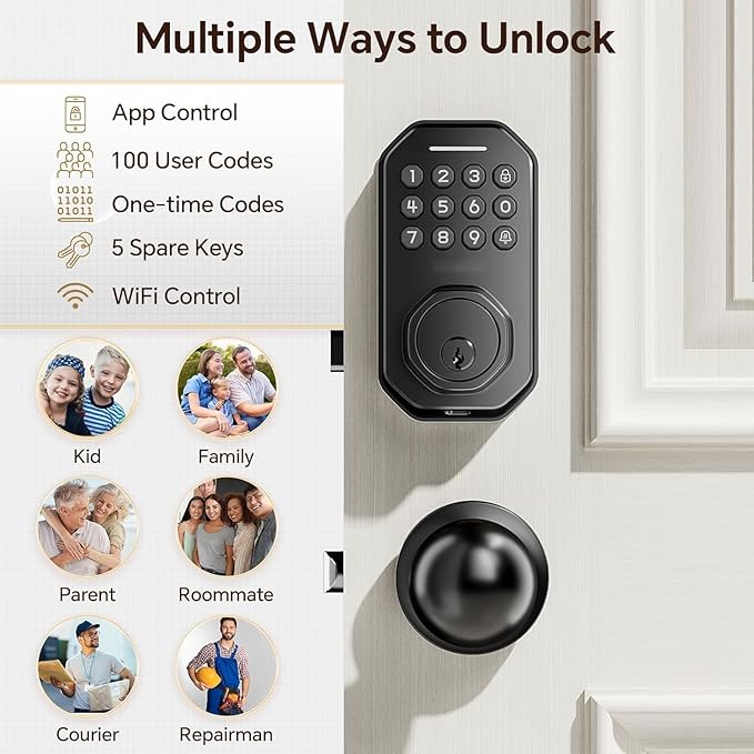 Ulecoce Keyless Entry Door Lock - Image 4