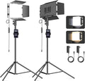 2 Pack LED Video Light Kit 79'' Tripod Light Stand, 30W 3000Lux Photography by Unknown