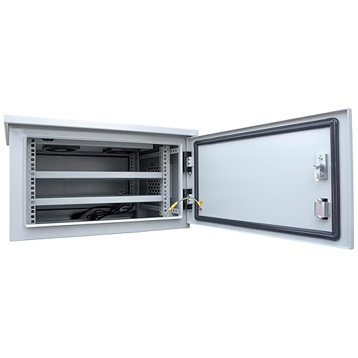 Electriduct 9U Outdoor Cabinet 21.6 Inch Depth IP55 Weather Resistant Enclosure - Image 2