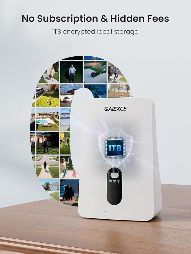 Solar Security Cameras Wireless Outdoor 8Cam Kit Expadable to 10H, No - Image 2