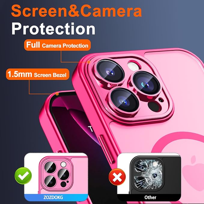 for iPhone 15 Pro Case with Privacy Screen Protector and Camera Protection - Image 6