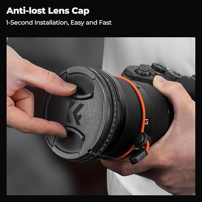 K&F CONCEPT 43mm Variable ND Camera Lens Filter ND2-ND400 + Filter Cap + - Image 5