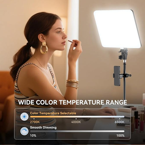 2-Pack LED Video Light Kit, 2700-6500k Dimmable Photography Lighting Kit - Image 2