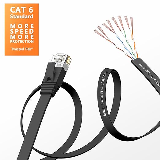 Jadaol Cat 6 Ethernet Cable 1ft 10-Pack, 10Gbps Support Cat8 Cat7 Network - Image 3
