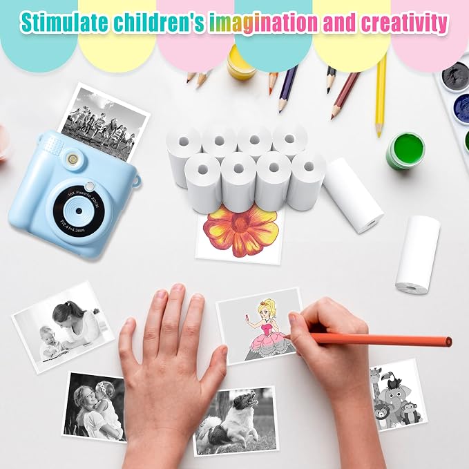 16 Rolls Instant Print Camera for Kids Refill Print Paper - Image 4