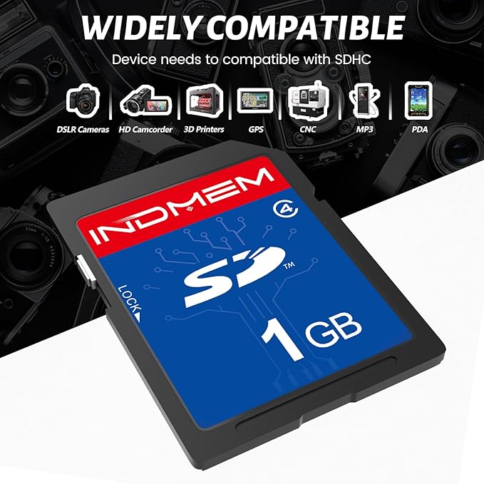 INDMEM SD Card 1GB, 6 Packs Class 4 1GB Flash Memory Card MLC Standard Secure - Image 7