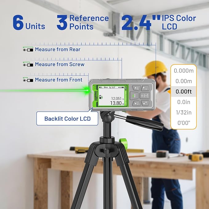 Huepar Pro Laser Measuring Tool, 495Ft Outdoor Laser Measure - Image 9