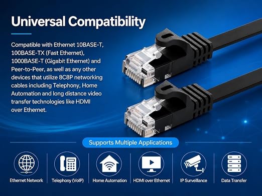 BRENDAZ Cat5e Ethernet Cable, 10ft. Snagless Cat 5e Stranded Cord - Image 7