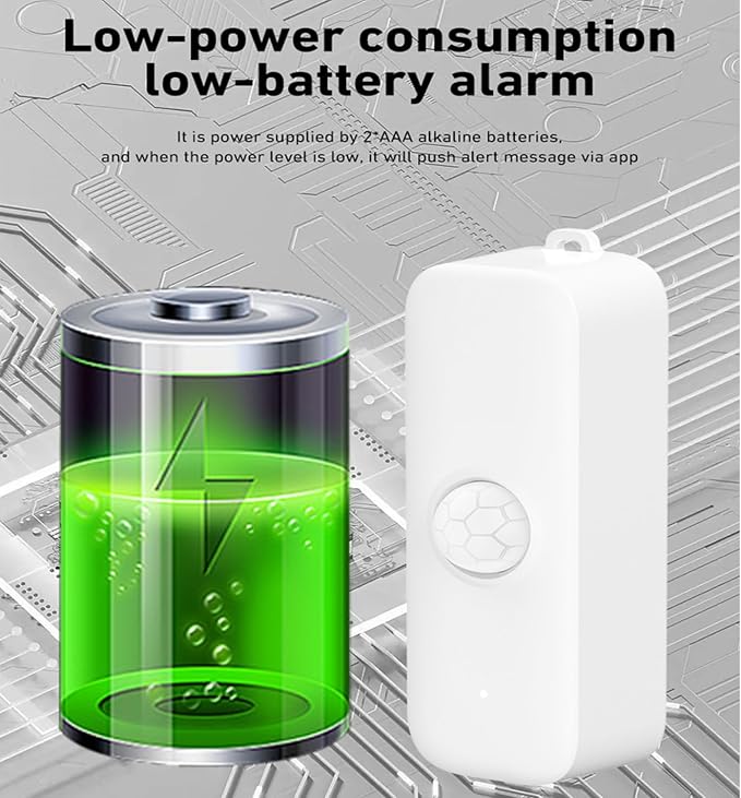 Wi-Fi Motion Sensor: Smart Motion Detector PIR Infrared Motion Sensor - Image 7