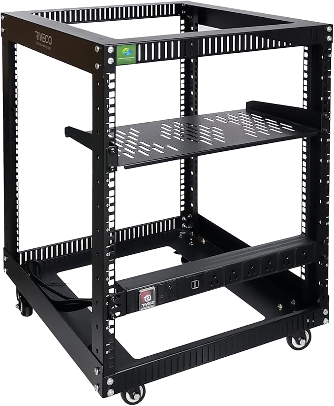 RIVECO 19" 12U Server Rack Open Frame by RIVECO