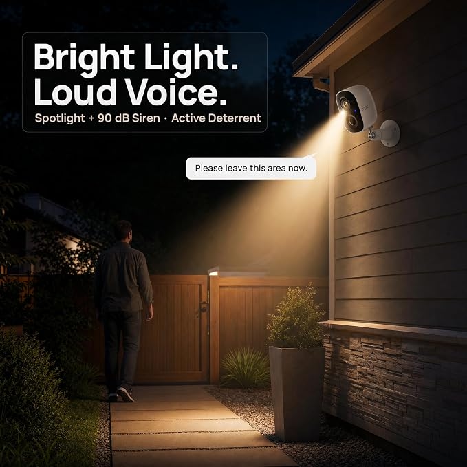 Dzees 2K Security Cameras Wireless Outdoor, Battery Powered AI Motion Detection - Image 3