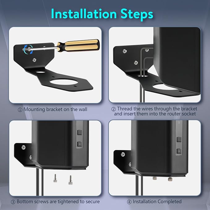 Wall Mount Kit for Nighthawk Router, WIFI7 Mesh System for RS200 RS280 RS300 - Image 4