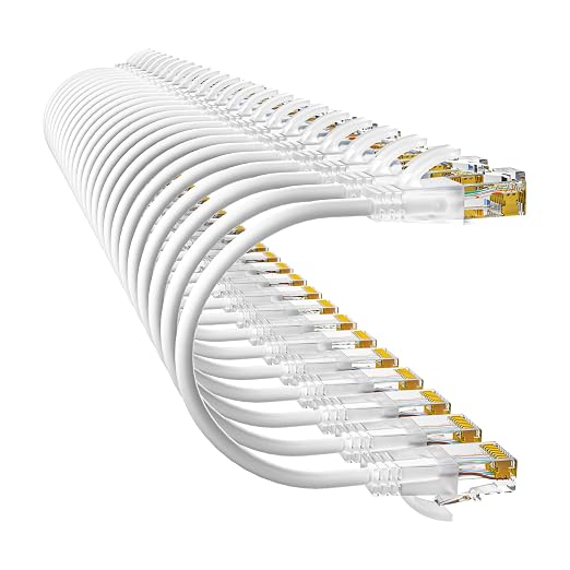 Cat6a Patch Cables 3ft Slim, Cat6 Ethernet Patch Cable Pure Copper, Flexible by 10Gsupxsel