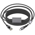USB C to Ethernet Cable with Charging 10 Feet, USB-C Male 100W PD & Gigabit LAN by DUTEVOLNS