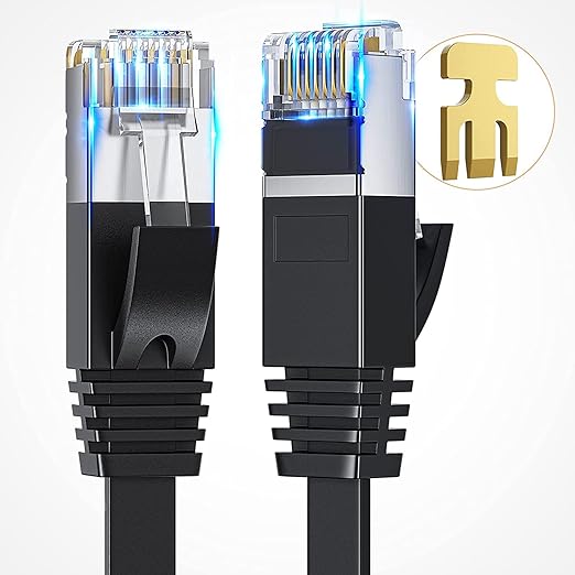 Cat 6 Ethernet Cable, 3FT/6FT/10FT/15FT/20FT/30FT/50FT/100FT Flat High Speed - Image 4