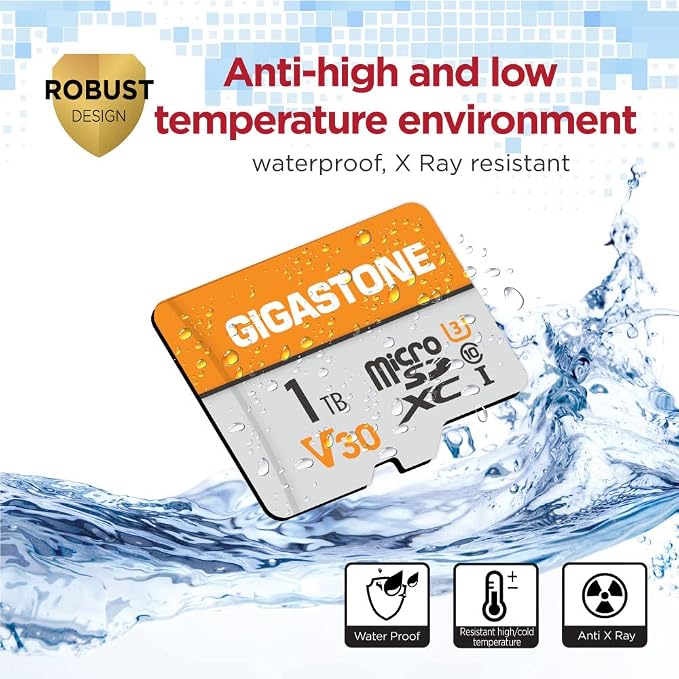 GIGASTONE 1TB Micro SD Card 2-Pack, A1 V30 4K Video Recording, Surveillance - Image 6