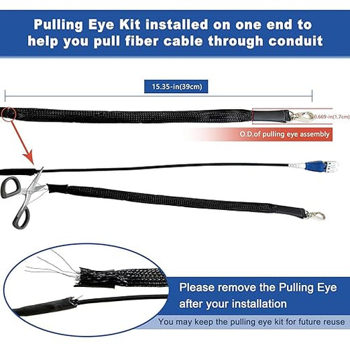 100 Meters Uniboot LC to LC Outdoor Armored Fiber Patch Cable - Image 2