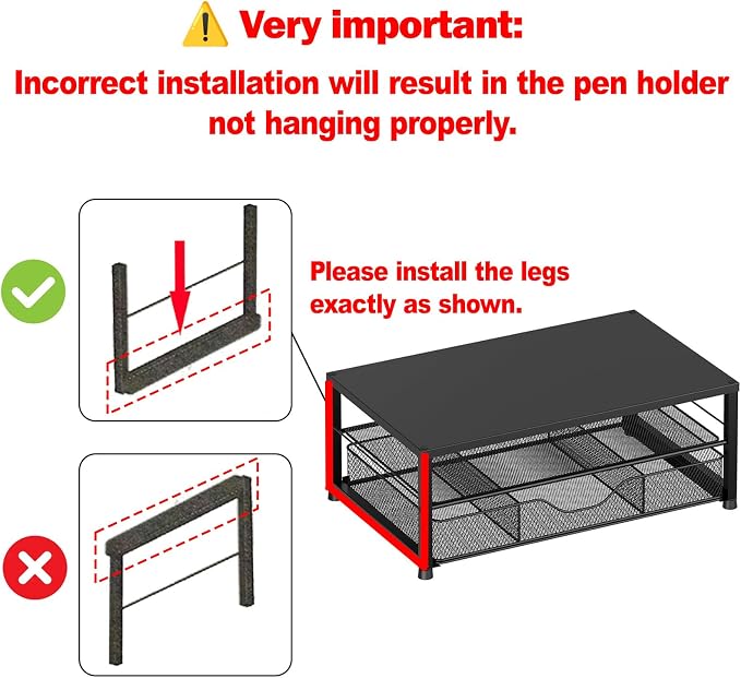 OPNICE Desk Organizer and Accessories, 2-Tier Computer Monitor Stand - Image 7
