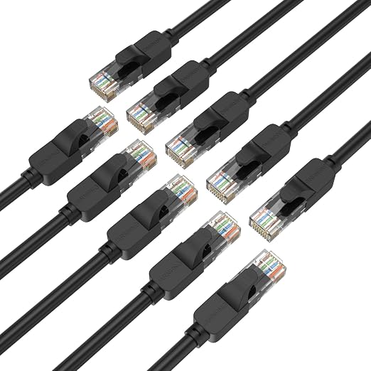 Cat 6 Ethernet Cable 3 ft, Indoor/Outdoor High Speed 10Gbps Internet Cable by Unknown