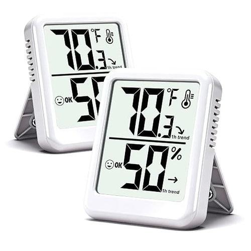 2-Pack Room Thermometer Indoor Hygrometer by Ayawiss