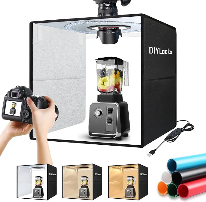 16x16x16 Inch Portable Folding Photo Studio Box by DIYLooks