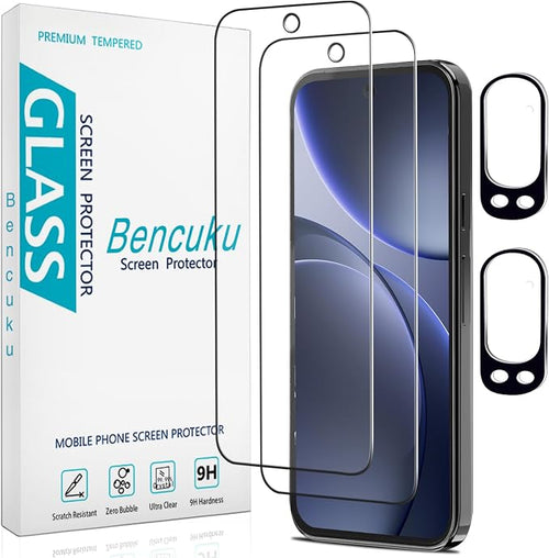 2 Pack Screen Protector for Google Pixel 9 Pro XL Tempered Glass by Bencuku