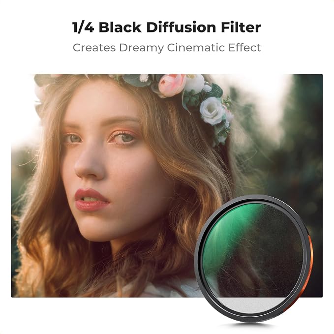 K&F CONCEPT 95mm Magnetic 1s Swap 5-Pack: CPL + VND2-32 + Black Diffusion 1/4 + - Image 6