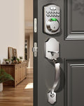 Veise Fingerprint Door Lock Set, Keyless Entry Door Lock, Front Handle Set by Veise